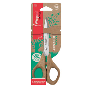 FORBICI SIMMETRICHE ADVANCED WOOD 17CM MAPED COD. 496111
