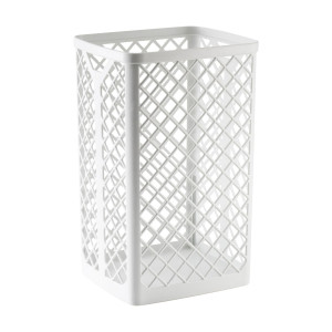 CESTINO GETTACARTA 510 BIANCO LISTELLATO CAPACITA' LT.35 A51001 MAR PLAST COD. A51001
