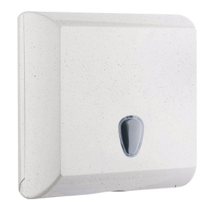 DISPENSER CARTA ASCIUGAMANI PIEGATI A V E Z 500 FOGLI BIANCO WOODPLASTIC COD. A708N1WD