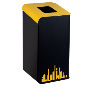 GETTACARTE RUBIK EVO GIALLO 80LT PER RACCOLTA DIFFERENZIATA COD. 789296