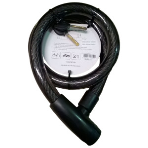 LUCCHETTO CAVO CORAZZATO A 2 CHIAVI D25X100MM METALPLUS COD. 15315/100
