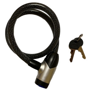 LUCCHETTO A SPIRALE A 2 CHIAVI D12X650MM METALPLUS COD. 15370