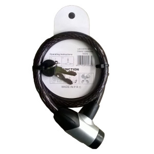 LUCCHETTO A SPIRALE A 2 CHIAVI D12X650MM METALPLUS COD. 15370