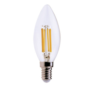 LAMPADA LED CANDELA 6W E14 3000K LUCE BIANCA CALDA COD. 499048540