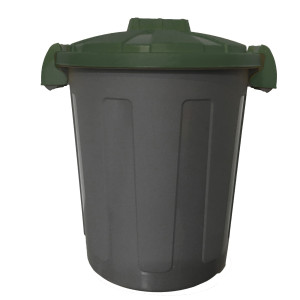 CONTENITORE PORTARIFIUTI DUSTY 25LT C/COPERCHIO VERDE COD. 105/25-VES