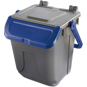CONTENITORE PORTARIFIUTI ECOLOGY 25LT C/SPORTELLO E MANIGLIONE BLU COD. 11/25GRB-BLB