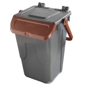 CONTENITORE PORTARIFIUTI ECOLOGY 35LT C/SPORTELLO E MANIGLIONE BRUNO COD. 11/35GRB-BRB