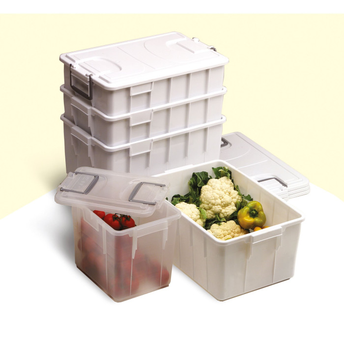 CONTENITORE CON COPERCHIO 60LT BIANCO FOODBOX COD. 143/60-BIM