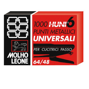 SCATOLA 1000 PUNTI UNIVERSALI 6/4 LEONE COD. 31548 CONFEZIONE DA 10