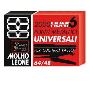 SCATOLA 2000 PUNTI UNIVERSALI 6/4 LEONE COD. 32548 CONFEZIONE DA 10