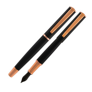 PENNA STILOGRAFICA IMPRESSA NERO-ROSEGOLD PUNTA M MONTEVERDE COD. J029860