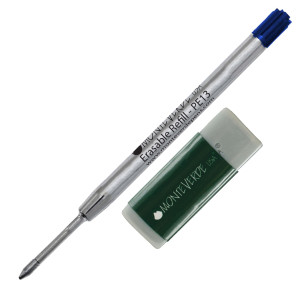 BLISTER 1 REFILL + GOMMA MONTEVERDE PER SFERA CANCEL. PARKER   BLU PUNTA MEDIA COD. J221343