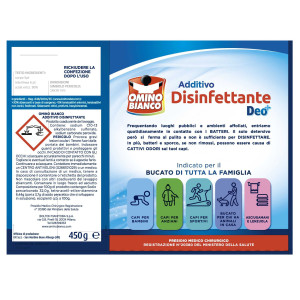 ADDITIVO DISINFETTANTE DEO+ 450GR PER TESSUTI OMINO BIANCO COD. M92341