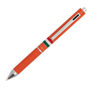 PENNA SFERA SCATTO MULTIFUNZIONE QUADRA FUSTO ARANCIONE GOMMATO ITALIA OSAMA COD. OD 1024ITG/1 AR