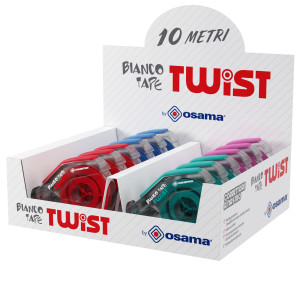 CORRETTORE A NASTRO 10 METRI 5MMX10MT BIANCO TAPE TWIST OSAMA COD. OW 10161