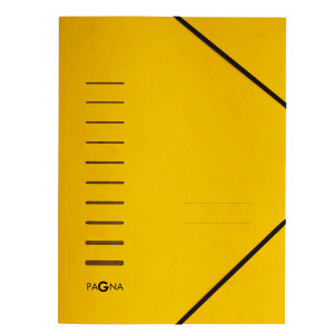 CARTELLINA GIALLO CON ELASTICO IN CARTONCINO A4 PAGNA COD. 24001-05