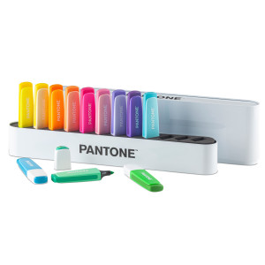 DESK SET 12 EVIDENZIATORI COLORI ASSORTITI PANTONE COD. PT 84010410