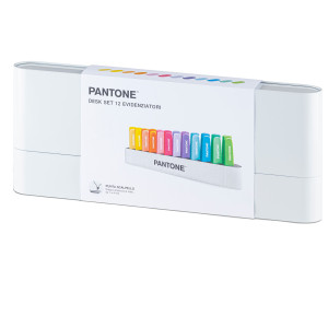 DESK SET 12 EVIDENZIATORI COLORI ASSORTITI PANTONE COD. PT 84010410