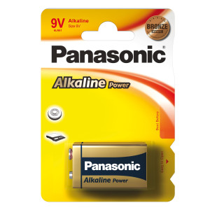 BLISTER PILA TRANSISTOR 9V ALKALINE PANASONIC COD. C500061