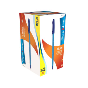 SPECIAL PACK 80+20PENNA SFERA INKJOY 100 BLU 1.0MM PAPERMATE COD. S0977420