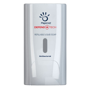 DISPENSER ANTIBATTERICO SAPONE LIQUIDO E GEL DEFEND TECH COD. 416149