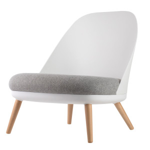 POLTRONA COCOON BIANCO/GRIGIO PAPERFLOW