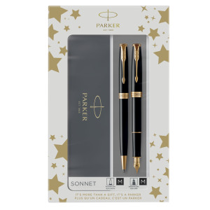 GIFT SET DUO SONNET BLACK GT + STILOGRAFICA M + SFERA M PARKER COD. 2093371