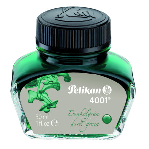 INCHIOSTRO STILOGRAFICO PELIKAN 4001 30ML VERDE SCURO COD. 300056