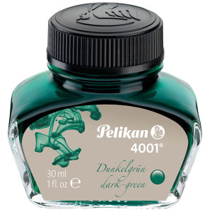 INCHIOSTRO STILOGRAFICO PELIKAN 4001 30ML VERDE SCURO COD. 300056