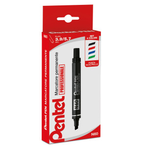 ASTUCCIO MARCATORE PENTEL PEN N60 4 COLORI P.SCALPELLO COD. 0050504