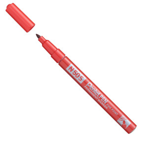 MARCATORE N50 SLIM ROSSO PUNTA TONDA 3,18MM PENTEL COD. N50S-B