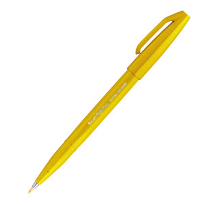 SIGN PEN BRUSH GIALLO PENTEL COD. SES15C-G