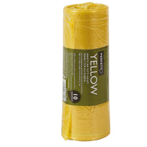 10 SACCHI RIFIUTI 70X110CM - 120LT 20MIC GIALLO CLASSIC COD. 0360B