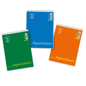 BLOCCO COLOURS F.TO 8X12CM 5MM 60FG 60GR PIGNA COD. 02296065M CONFEZIONE DA 20