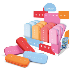 ASTUCCIO SILICONE 12X20CM COLORI ASSORTITI MONOCROMO PIGNA COD. 023264600 CONFEZIONE DA 12