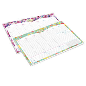 DESK PLANNER DA SCRIVANIA 42X29,5CM NATURE FLOWERS PIGNA COD. 023266400 CONFEZIONE DA 2