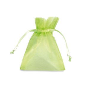 20 SACCHETTI ORGANZA MILLY 12,5X17CM VERDE MELA COD. UL550DLL03VVM