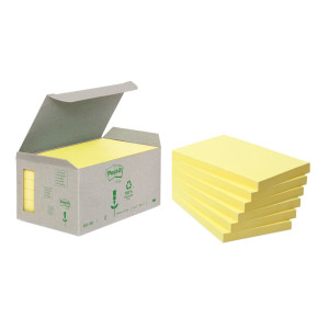 BLOCCO 100FOGLIETTI POST-IT  NOTES GREEN 76X127MM 655-1B GIALLO COD. 7100172257 CONFEZIONE DA 6