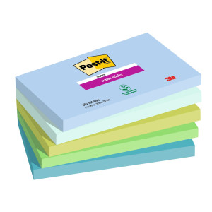 CF. 5PZ BLOCCO 90FG. POST-IT  SUPER STICKY 76X127MM 655-5SS- OAS OASIS COD. 7100258790