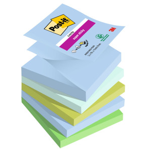 CF. 5PZ BLOCCO 90FOGLIETTI POST-IT SUPER STICKY Z-NOTES 76X76MM R330-5SS-OAS COD. 7100258791