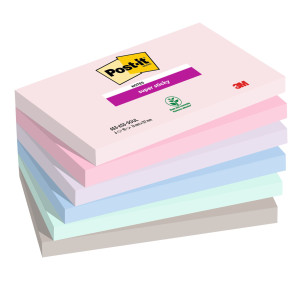 CF. 6PZ BLOCCO 90FOGLIETTI POST-IT SUPER STICKY 76X127MM 655-6SS-SOUL SOULFUL COD. 7100259202