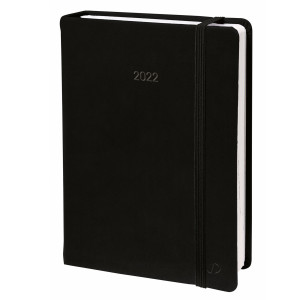 AGENDA SETTIMANALE AFFARI PRESTIGE ML 10X15CM SILK NERO 2022 QUO VADIS
