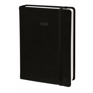 AGENDA SETTIMANALE MINISTRO PRESTIGE 16X24CM SILK NERO 2022 QUO VADIS