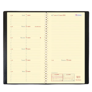 AGENDA PLANING PLANITAL C/SPIRALE 8,8X17CM SOHO NERO 2022 QUO VADIS COD. 422248Q