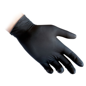 CONF 100 GUANTI IN NITRILE N81 TAGLIA S NERI REFLEXX COD. N81/S(7)