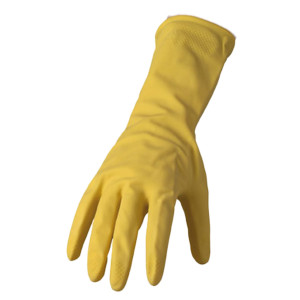 COPPIA DI GUANTI IN LATTICE FELPATO R90 TG. L GIALLO REFLEXX COD. R90/L
