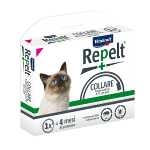 COLLARE ANTIPARASSITARIO PER GATTI CON PESO SUPERIORE A 1KG - REPELT COD. 044