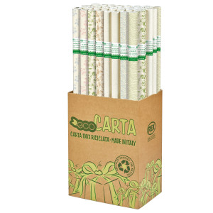 ROTOLO CARTA REGALO ERBA 70CMX2MT FANTASIE ASSORTITE SADOCH COD. EB3JGN1