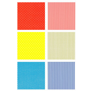 ESPOSITORE 50 ROTOLI CARTA REGALO 2MT X 70CM FANTASIE RIGHE E POIS REX SADOCH COD. EC3J1G01