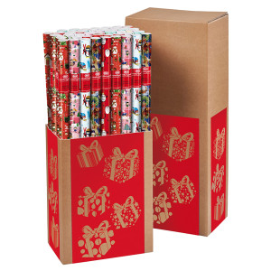 ROTOLO CARTA REGALO 2X0,70MT FANTASIE ASSORTITE NATALE SADOCH COD. GR3J1NAT CONFEZIONE DA 50